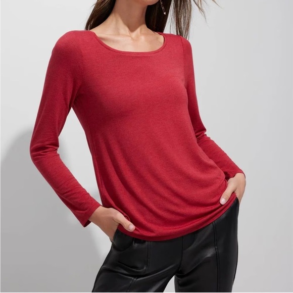 White House black market Burgundy long sleeve NWT woman’s size large - Picture 3 of 12